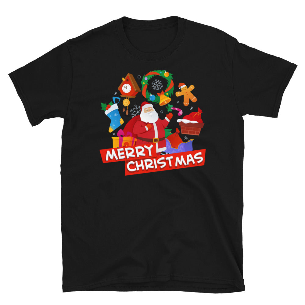 Santa Claus, merry christmas, Short-Sleeve Unisex T-Shirt