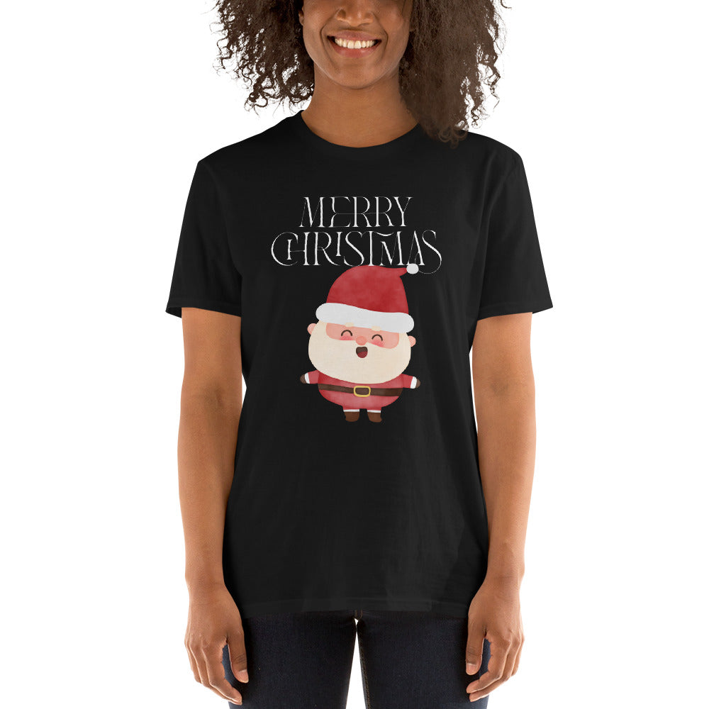 Santa Claus T-Shirt, Christmas Shirt, Christmas Gift, Personalized T-Shirt, Short Sleeve Unisex T-Shirt