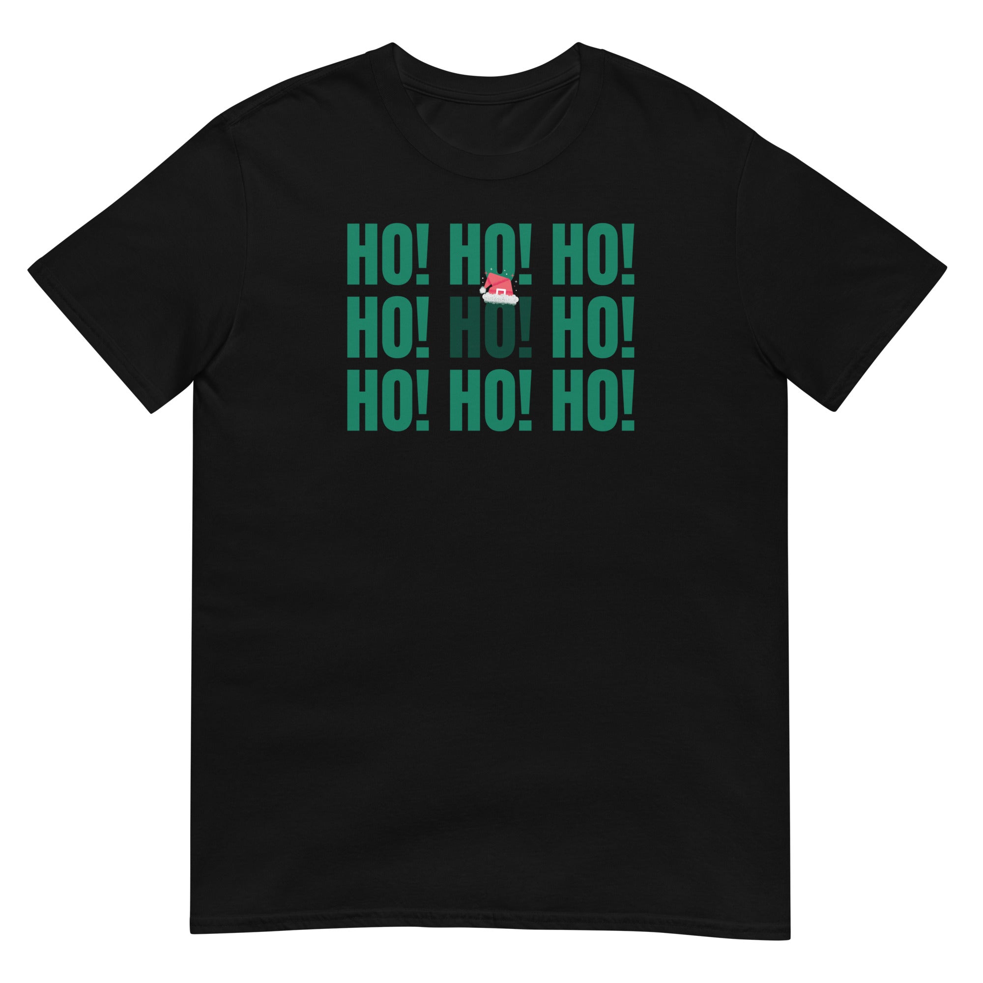 HOHOHO, Santa Claus T-Shirt, Christmas Shirt, Christmas Gift, Personalized T-Shirt, Short Sleeve Unisex T-Shirt