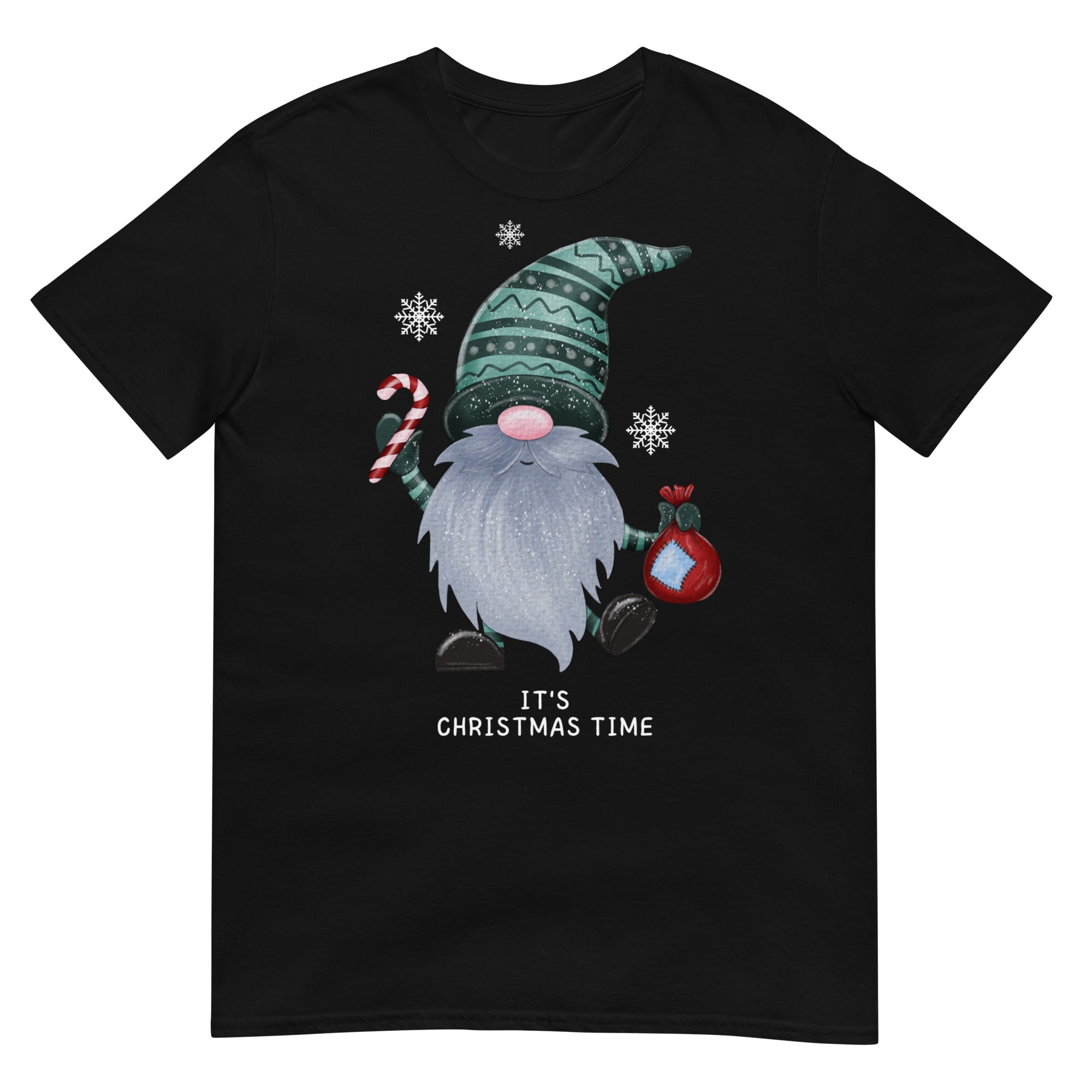 Gnome Man, Santa Claus T-Shirt, Christmas Shirt, Christmas Gift, Personalized T-Shirt, Short Sleeve Unisex T-Shirt