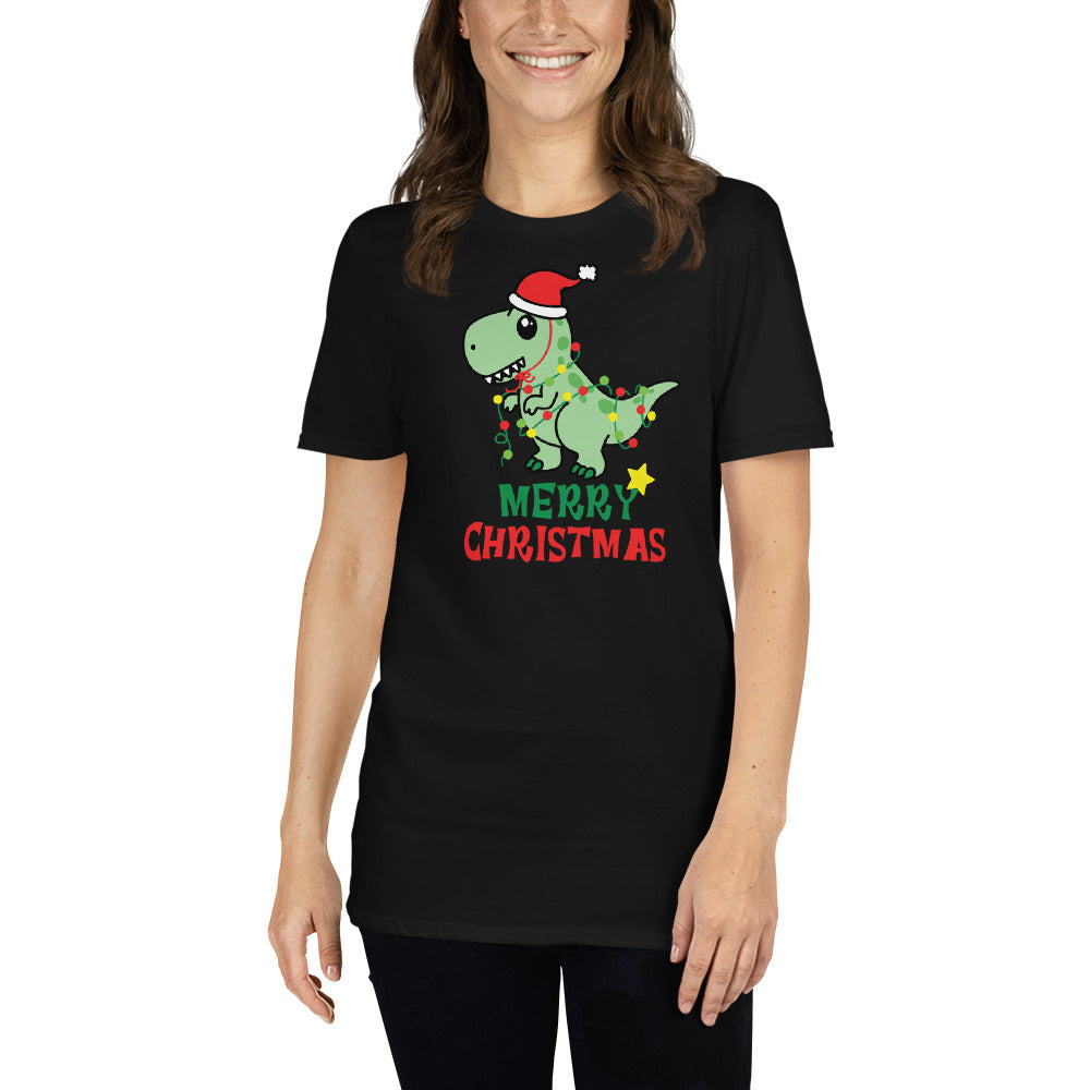 Dragon, Santa Claus T-Shirt, Christmas Shirt, Christmas Gift, Personalized T-Shirt, Short Sleeve Unisex T-Shirt