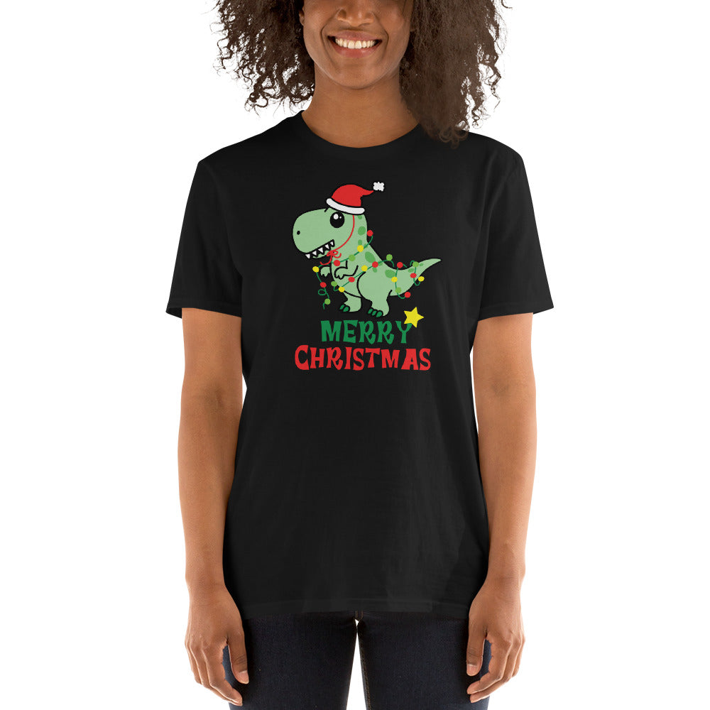 Dragon, Santa Claus T-Shirt, Christmas Shirt, Christmas Gift, Personalized T-Shirt, Short Sleeve Unisex T-Shirt