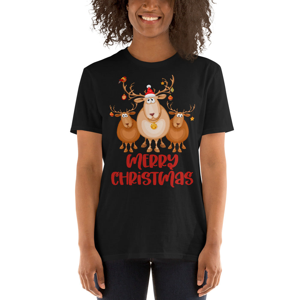 Merry Christmas, Santa Claus T-Shirt, Christmas Shirt, Christmas Gift, Personalized T-Shirt, Short Sleeve Unisex T-Shirt