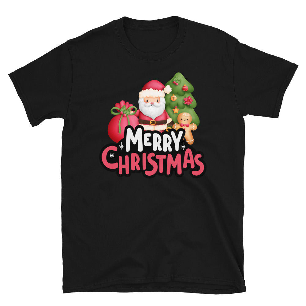 Merry Christmas, Santa Claus T-Shirt, Christmas Shirt, Christmas Gift, Personalized T-Shirt, Short Sleeve Unisex T-Shirt