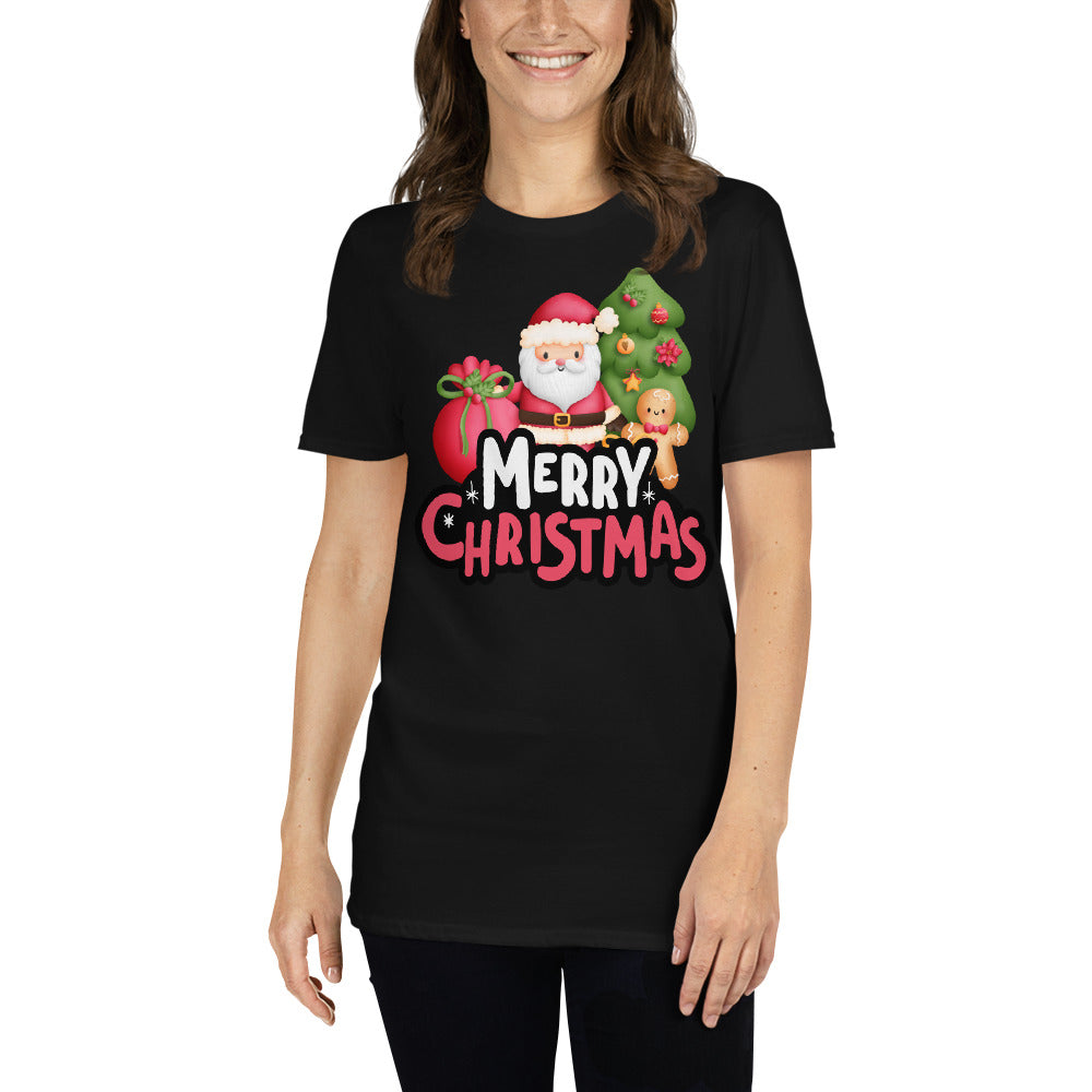 Merry Christmas, Santa Claus T-Shirt, Christmas Shirt, Christmas Gift, Personalized T-Shirt, Short Sleeve Unisex T-Shirt