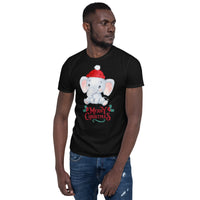 Elephant shirt, Weihnachtsmann T-Shirt, Weihnachten Shirt, Geschenk Weihnachten, personalisiertes T-Shirt, Kurzärmeliges Unisex-T-Shirt