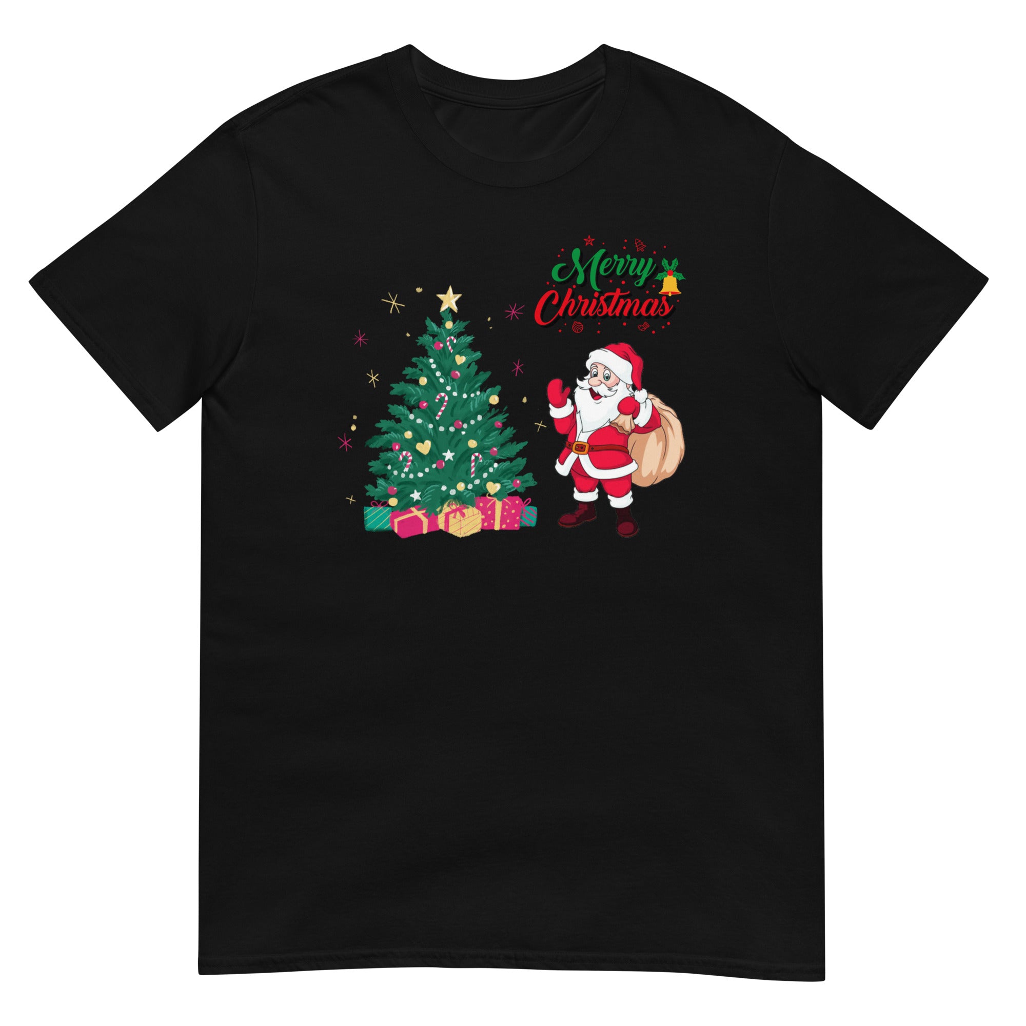 Merry Christmas, Santa Claus, Christmas T-Shirt, Short Sleeve Unisex T-Shirt