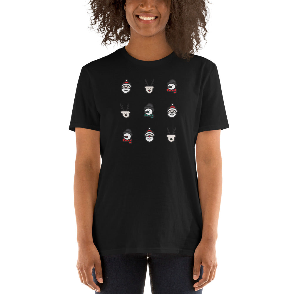 Christmas Figures, Short Sleeve Unisex T-Shirt