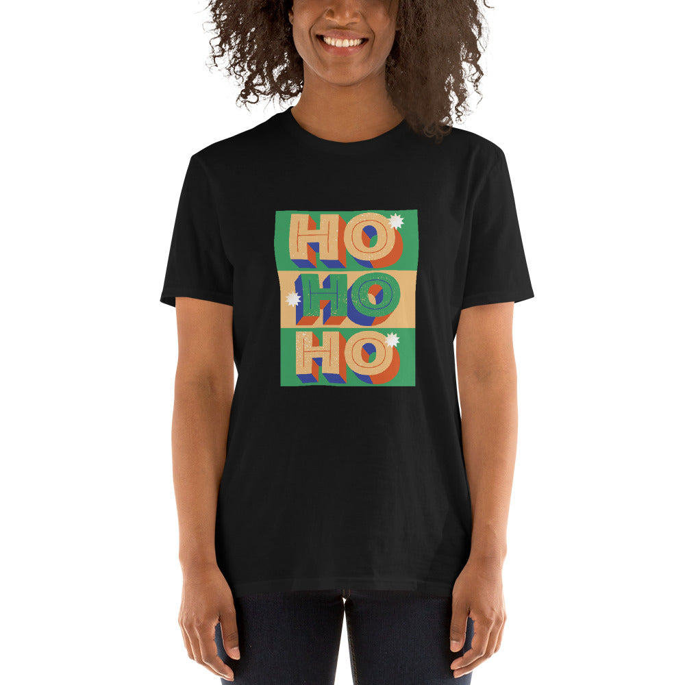 HOHOH, Merry Christmas, Short Sleeve Unisex T-Shirt