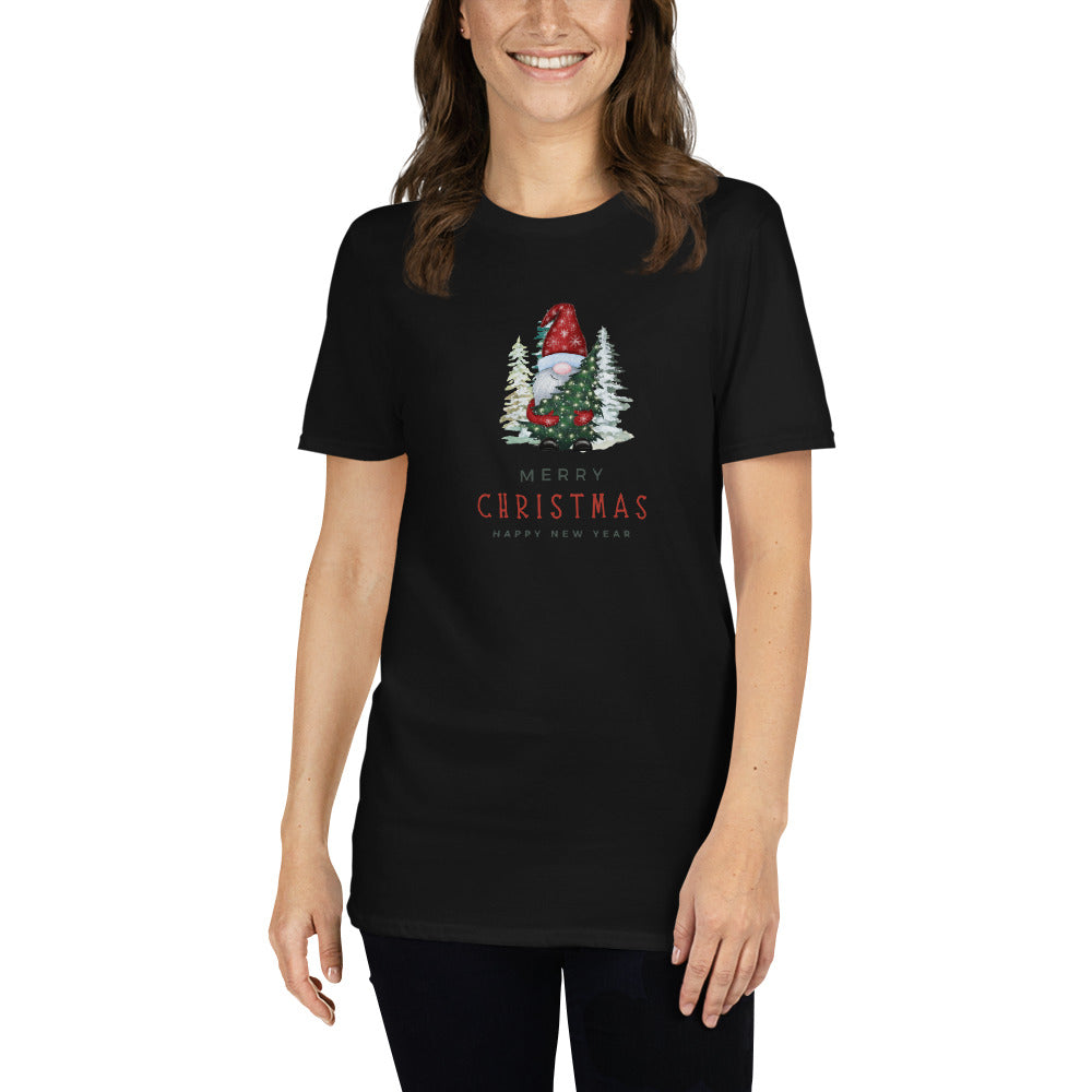 Merry christmas, happy new year, short-sleeve unisex t-shirt