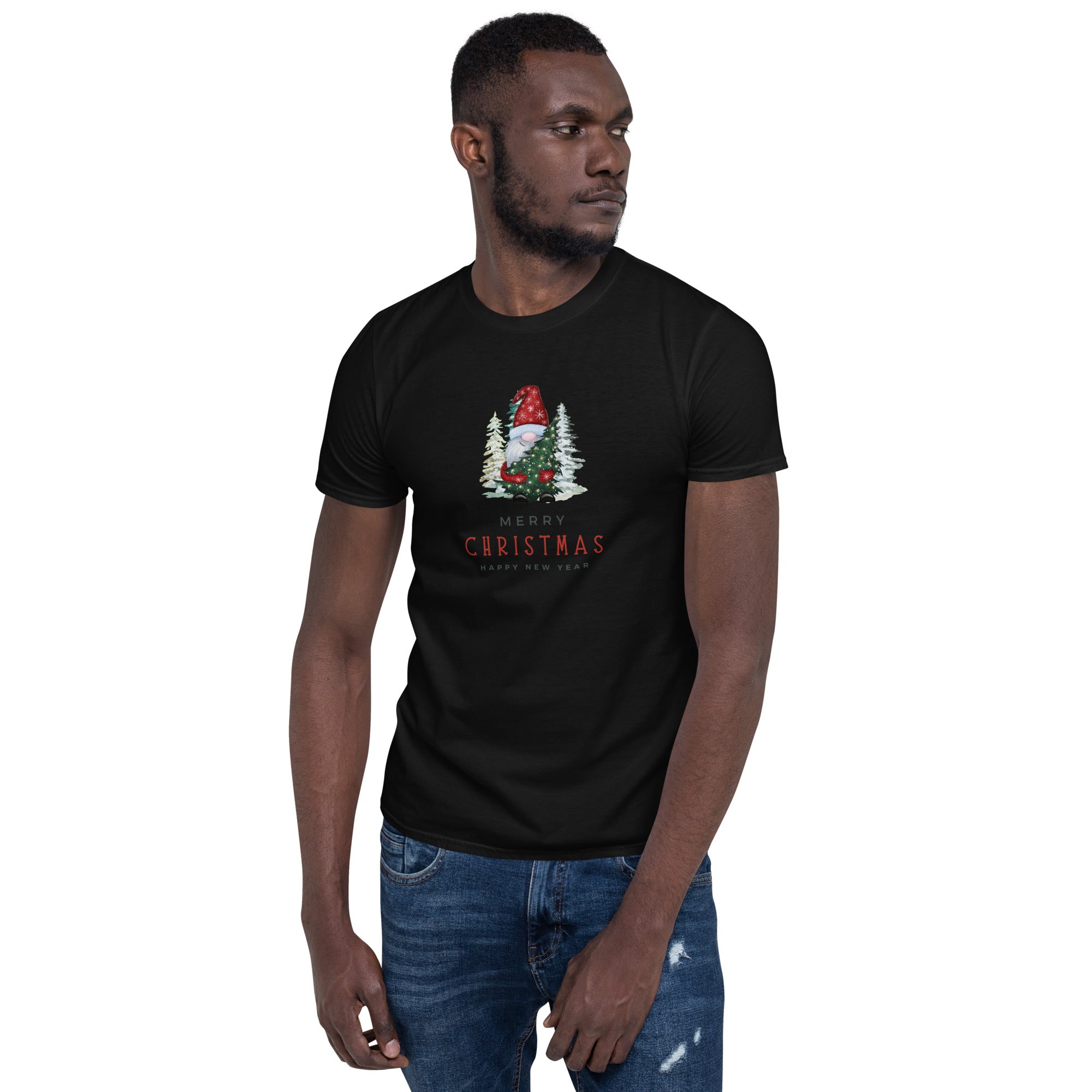 Merry christmas, happy new year, short-sleeve unisex t-shirt