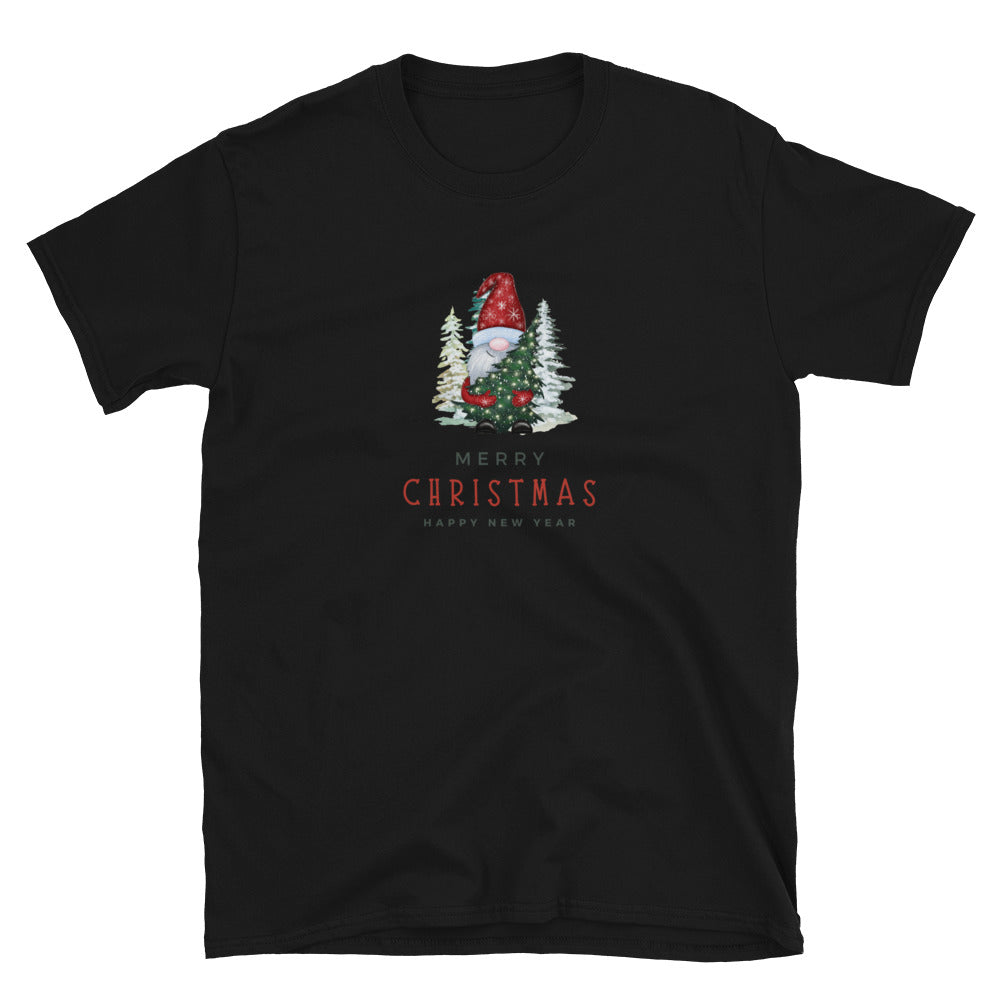 Merry christmas, happy new year, short-sleeve unisex t-shirt