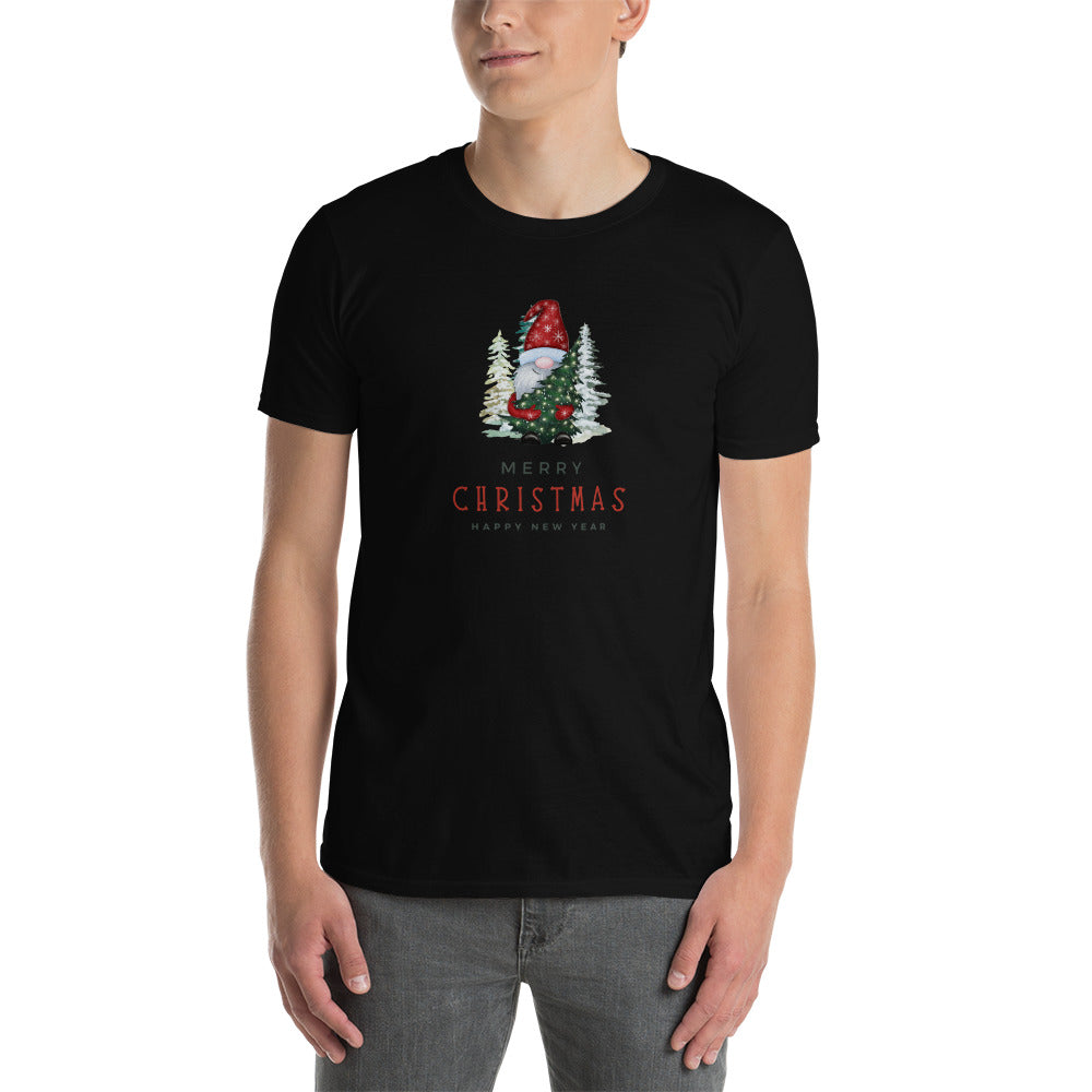 Merry christmas, happy new year, short-sleeve unisex t-shirt