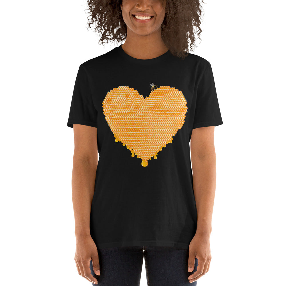 Honey Heart Short Sleeve Unisex T-Shirt