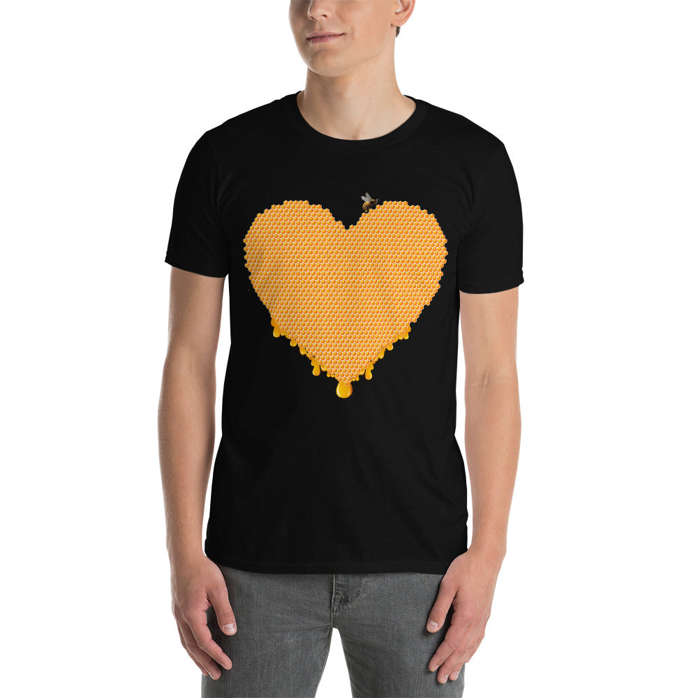 Honey Heart Short Sleeve Unisex T-Shirt