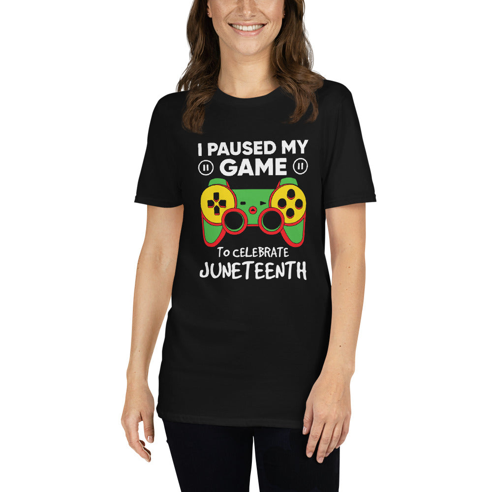 I paused my game unisex t-shirt