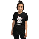 Hello Cat Unisex-T-Shirt