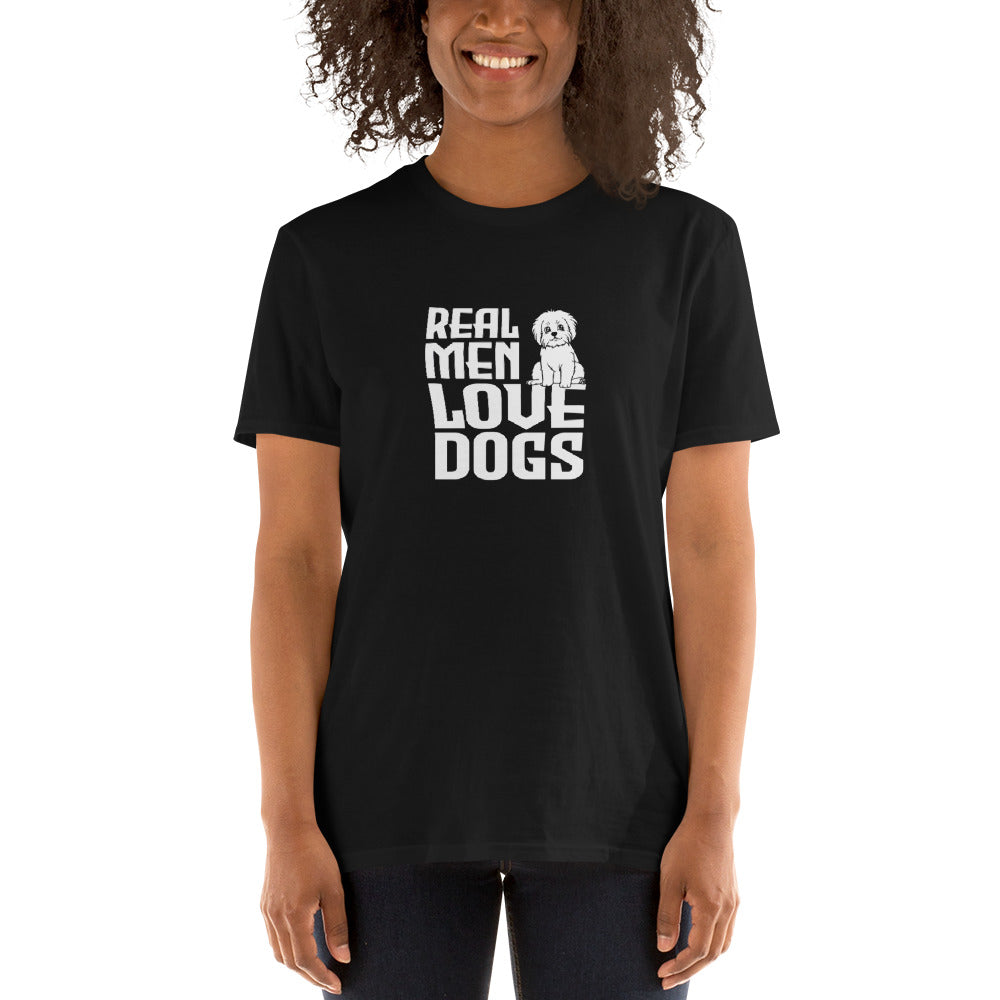 Real men love dogs unisex t-shirt