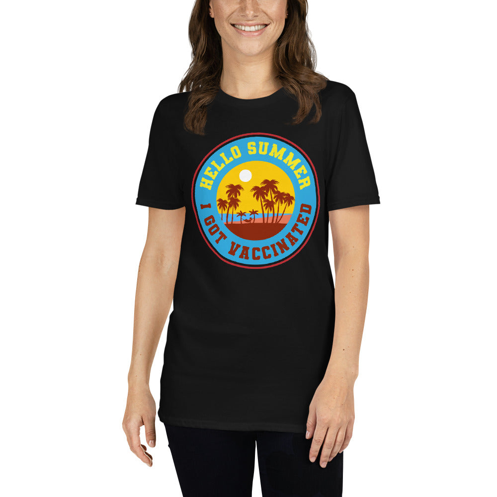 Hello summer i get vaccinated T-shirt