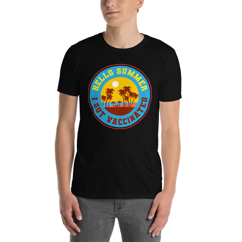 Hello summer i get vaccinated T-shirt