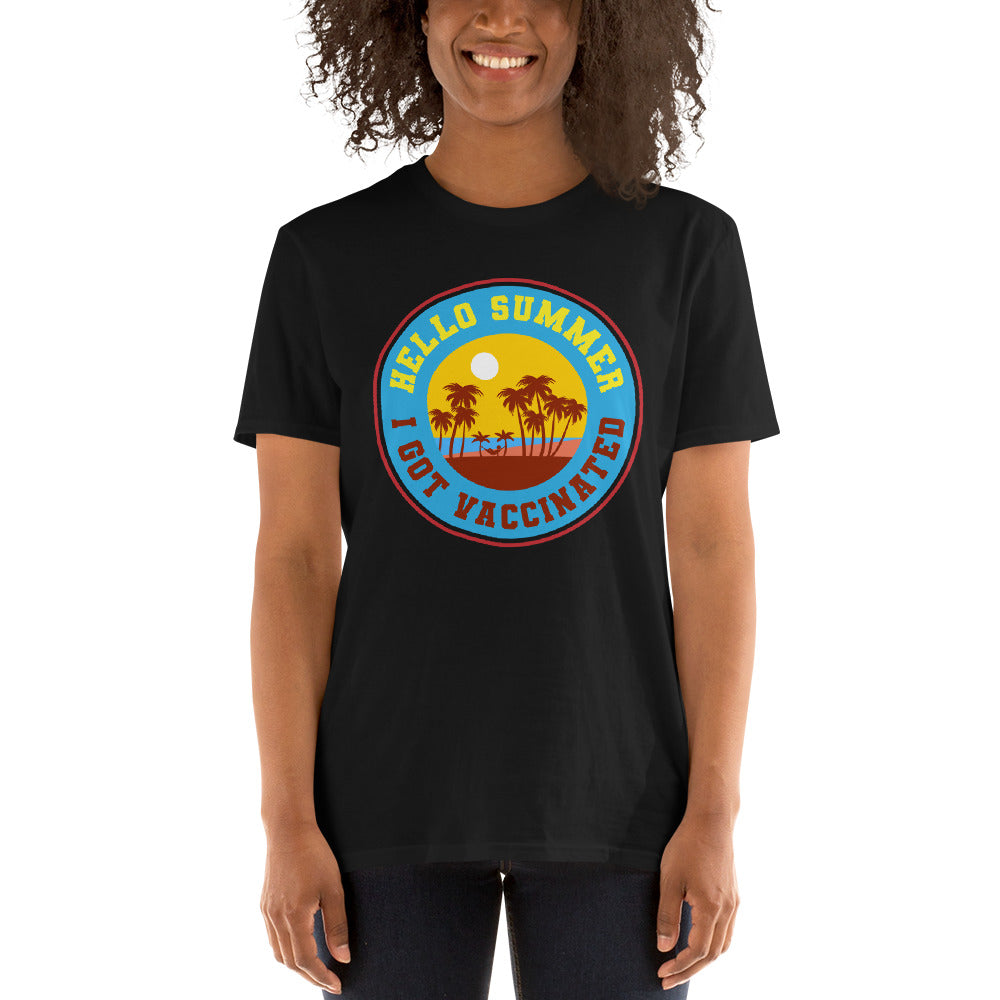 Hello summer i get vaccinated T-shirt