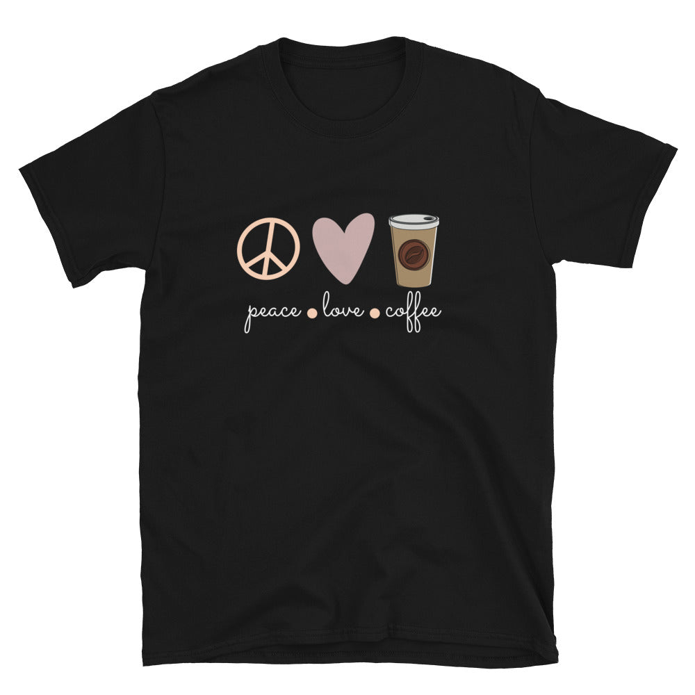 Love - Peace - Coffee Unisex-T-Shirt