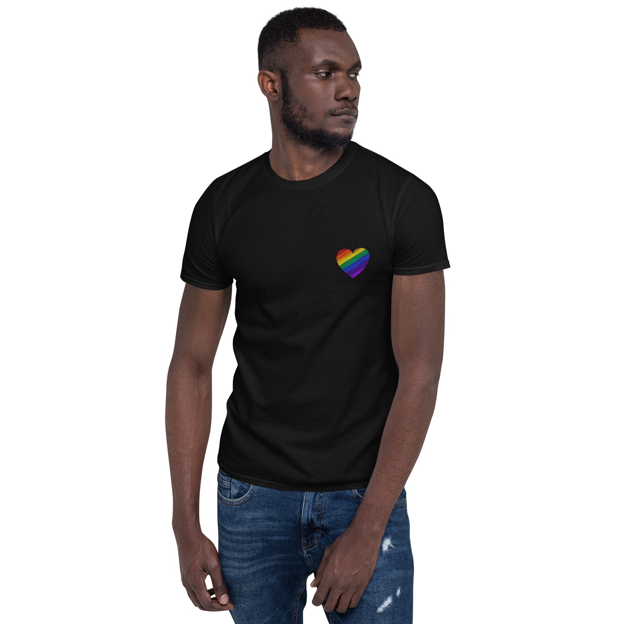 Rainbow Heart Unisex T-Shirt