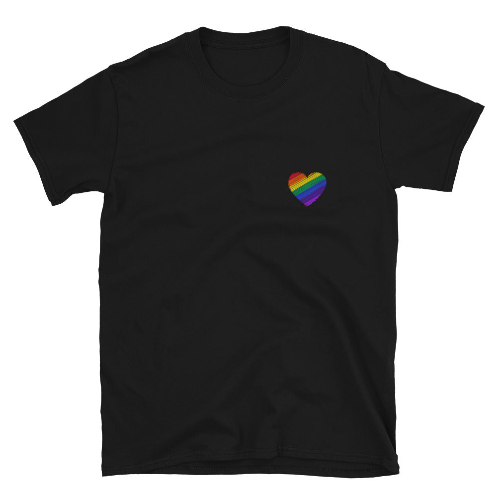 Rainbow Heart Unisex T-Shirt