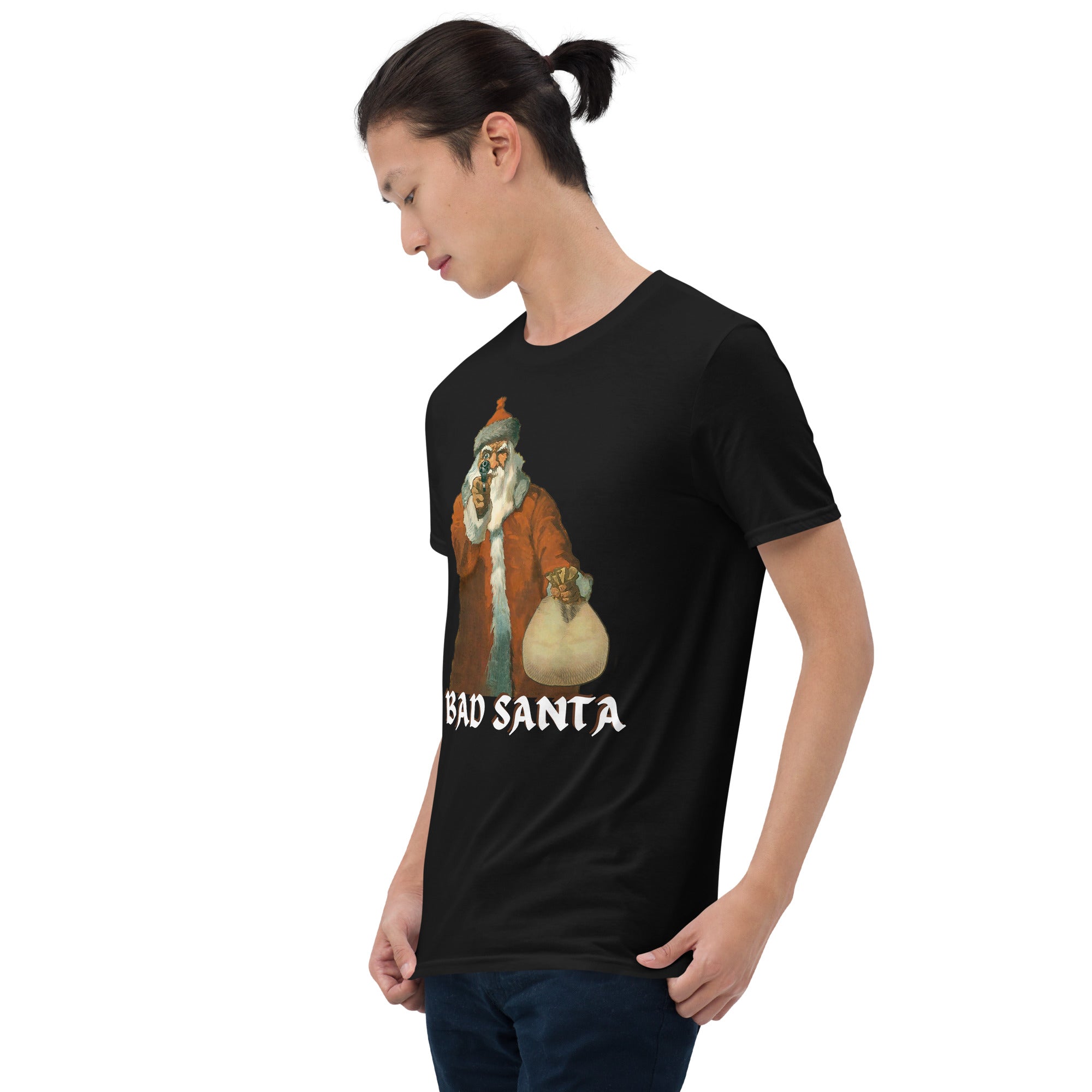 Bad Santa, christmas shirt, holy night, sleeve t-shirt, Short-Sleeve Unisex T-Shirt