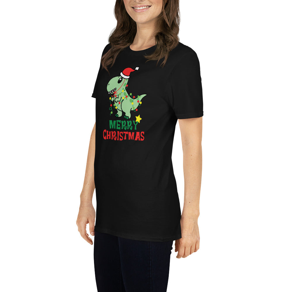 Dragon, Santa Claus T-Shirt, Christmas Shirt, Christmas Gift, Personalized T-Shirt, Short Sleeve Unisex T-Shirt