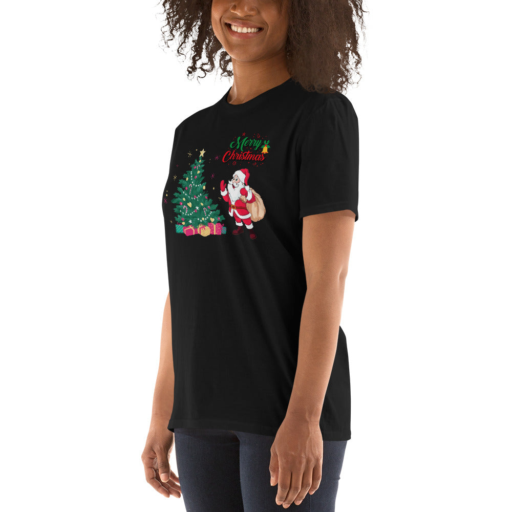 Merry Christmas, Santa Claus, Christmas T-Shirt, Short Sleeve Unisex T-Shirt