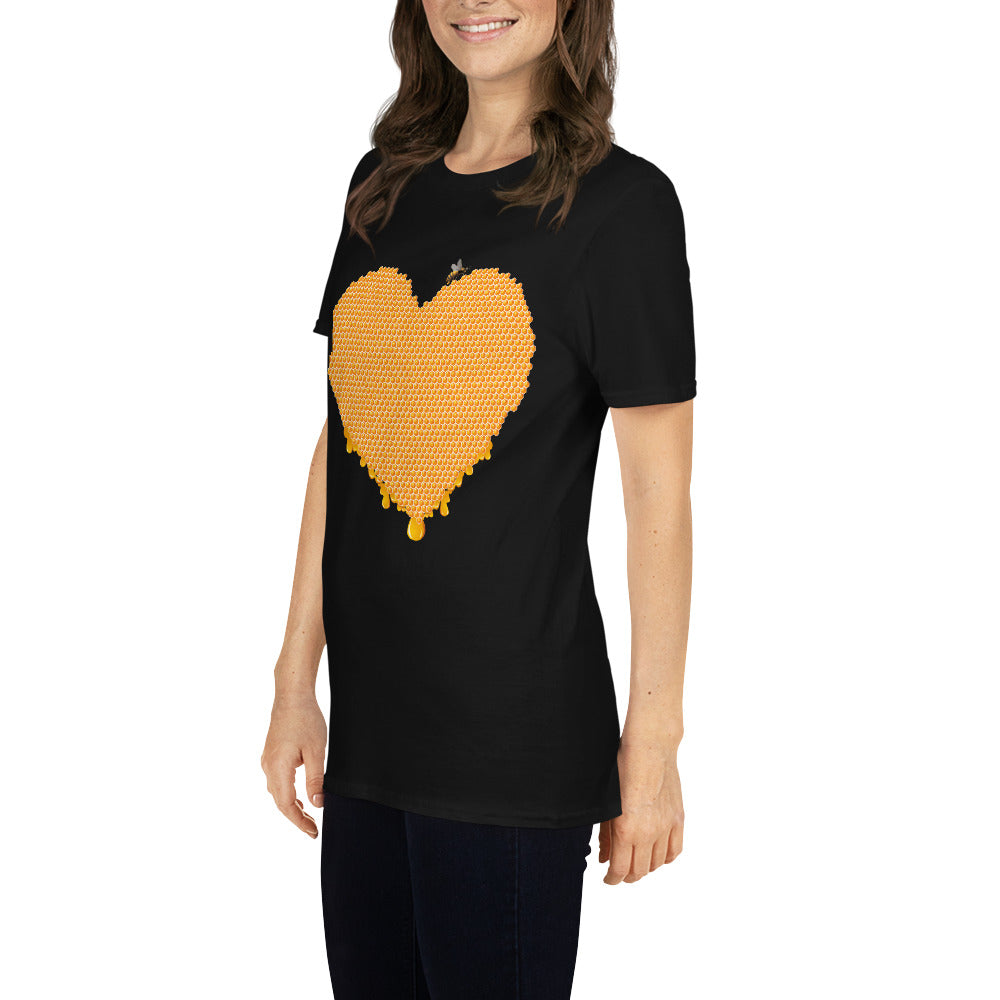 Honey Heart Short Sleeve Unisex T-Shirt