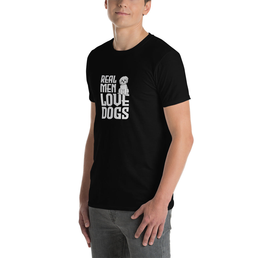 Real men love dogs unisex t-shirt