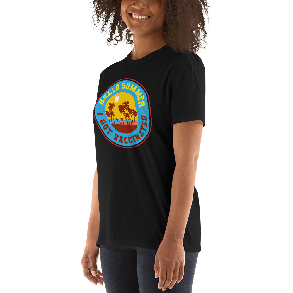 Hello summer i get vaccinated T-shirt