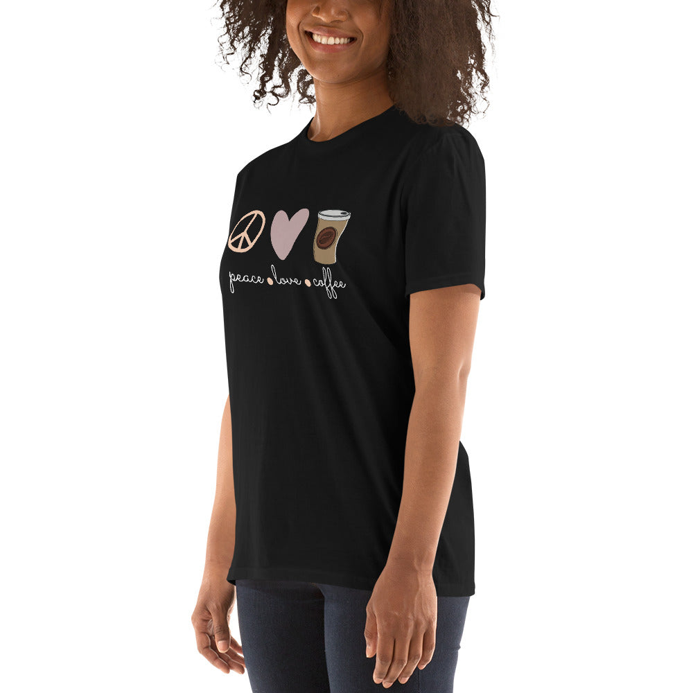 Love - Peace - Coffee unisex t-shirt