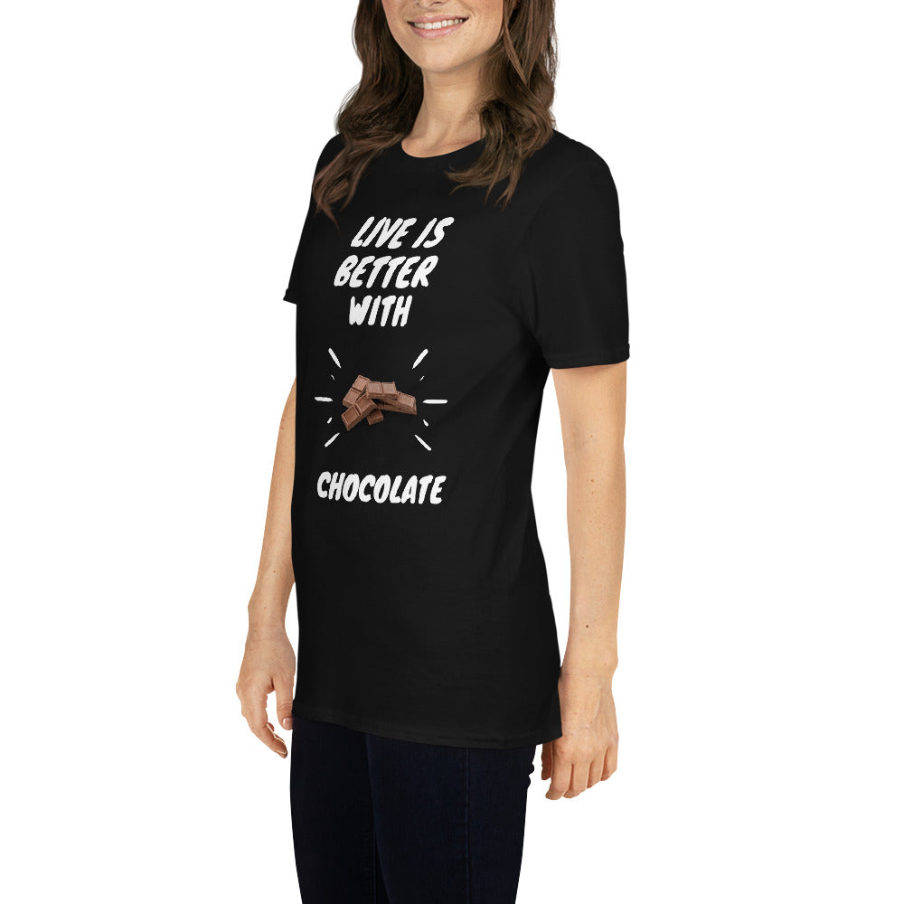 Life is better with cocolate unisex t-shirt