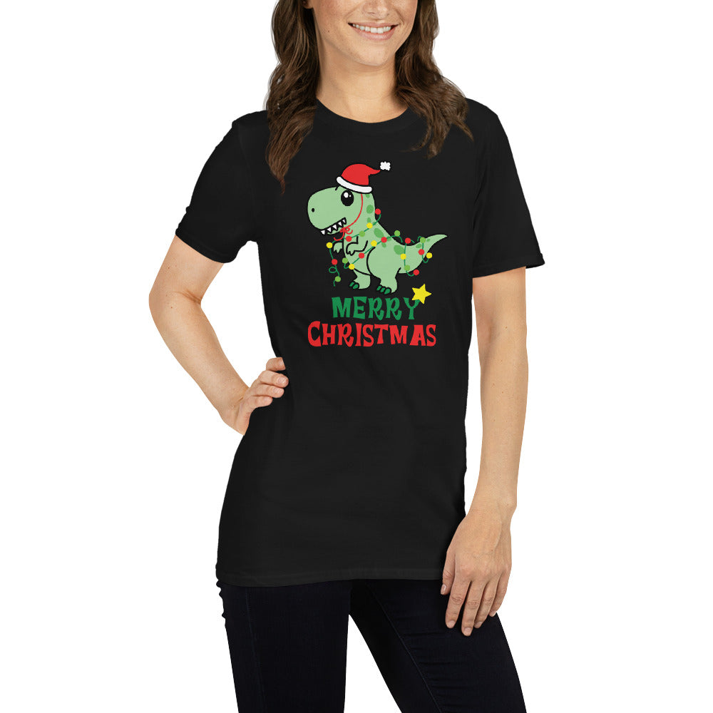 Dragon, Santa Claus T-Shirt, Christmas Shirt, Christmas Gift, Personalized T-Shirt, Short Sleeve Unisex T-Shirt