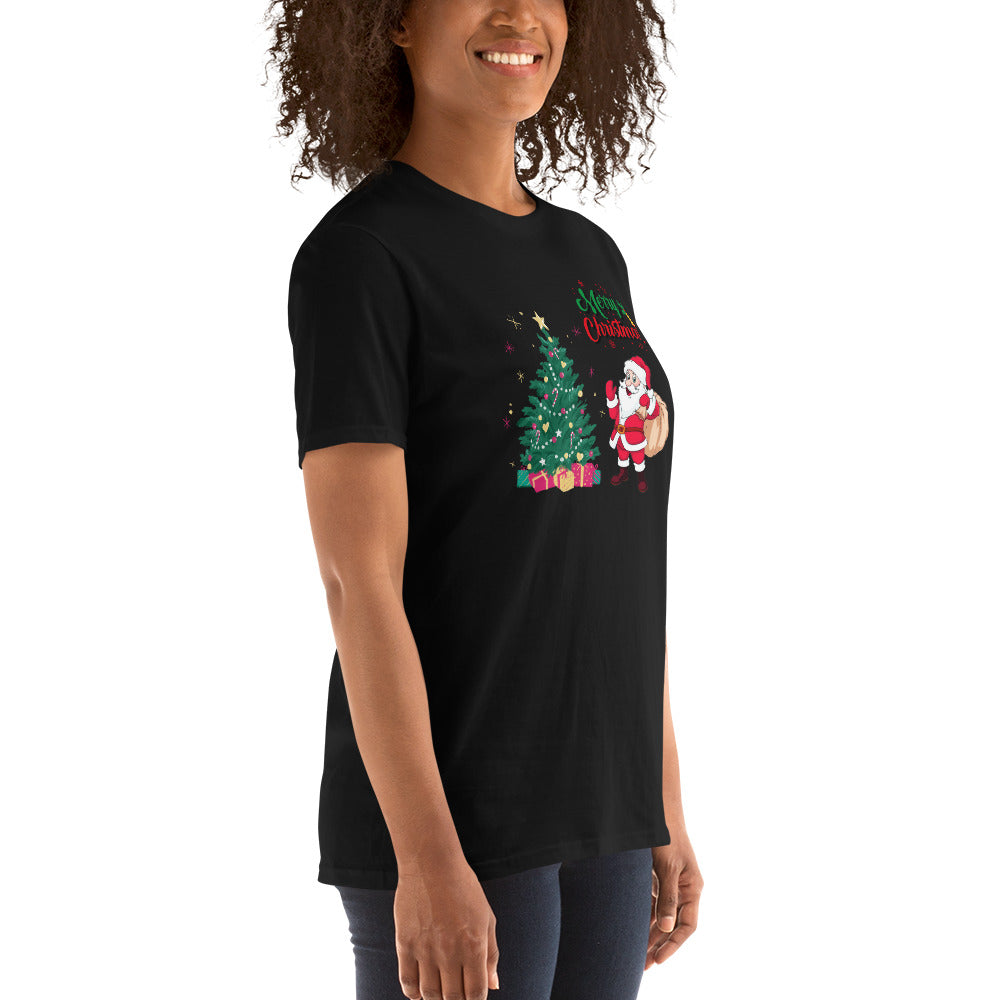 Merry Christmas, Santa Claus, Christmas T-Shirt, Short Sleeve Unisex T-Shirt