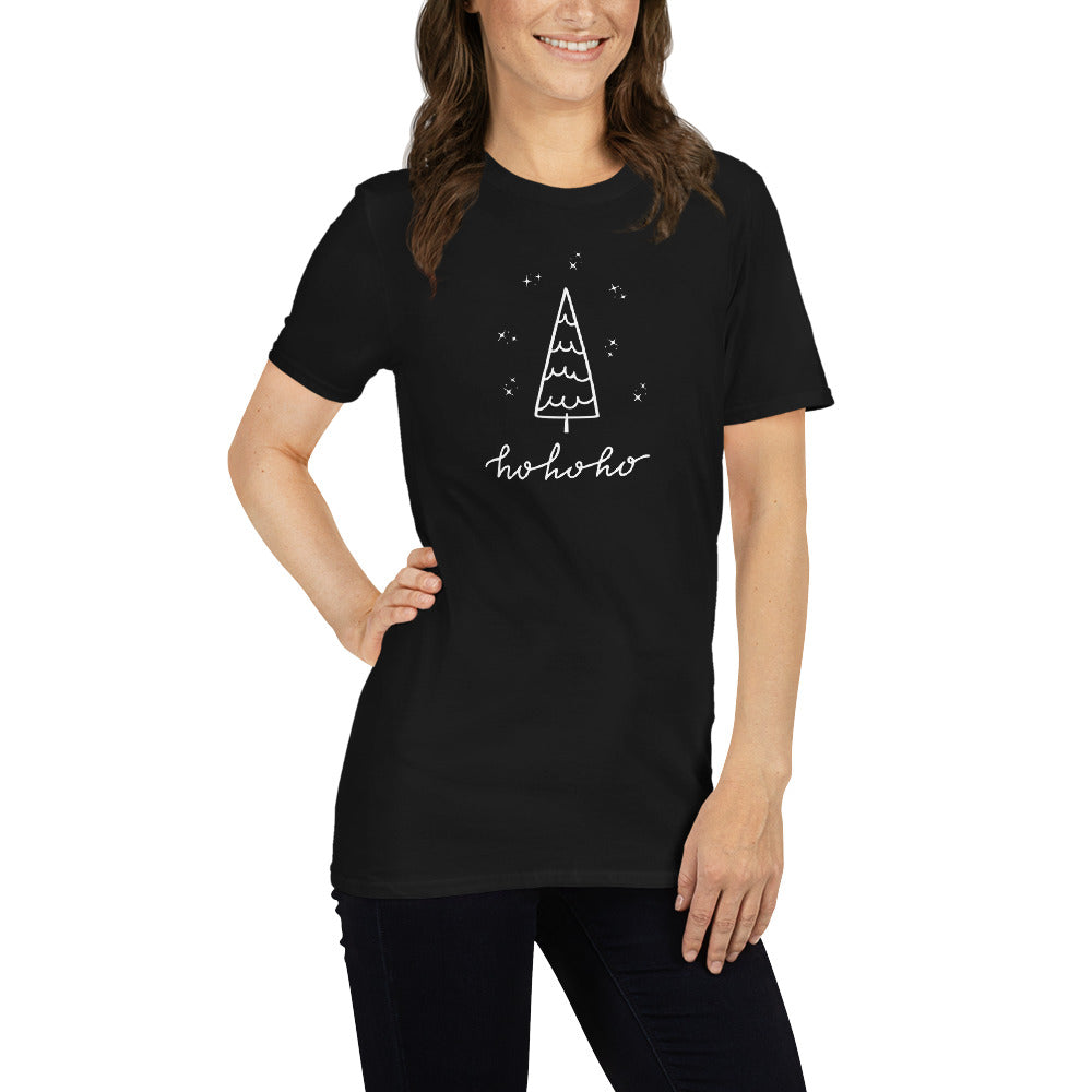 Hohoho T-Shirt, Christmas T-Shirt, Short Sleeve Unisex T-Shirt