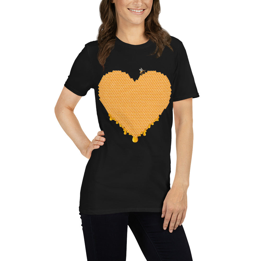 Honey Heart Short Sleeve Unisex T-Shirt