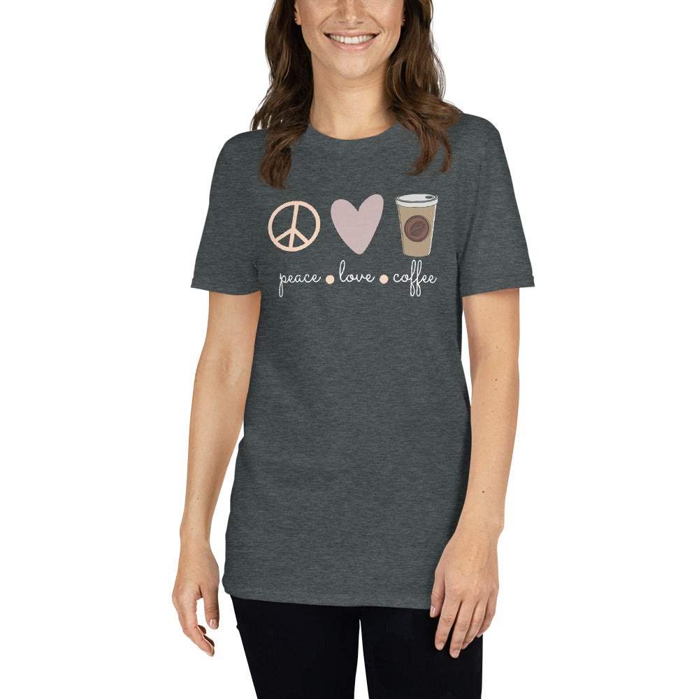 Peace.love.coffee unisex t-shirt