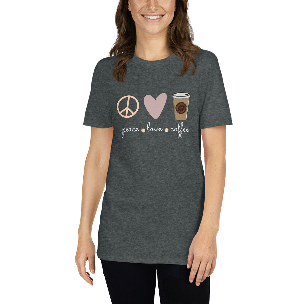 Love - Peace - Coffee Unisex-T-Shirt