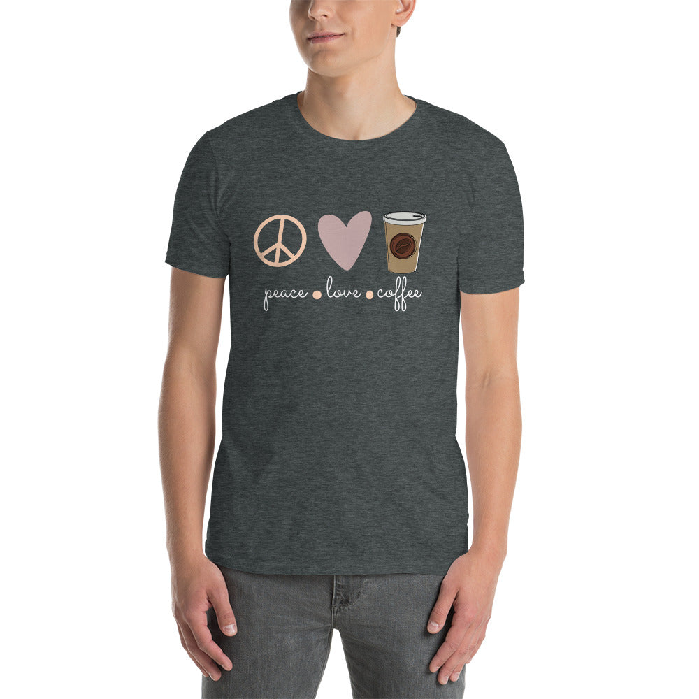 Love - Peace - Coffee unisex t-shirt