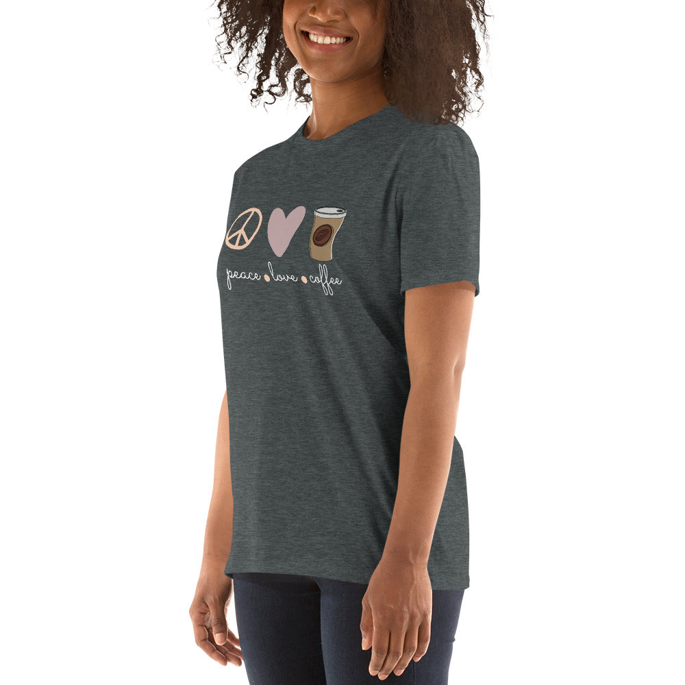 Love - Peace - Coffee unisex t-shirt