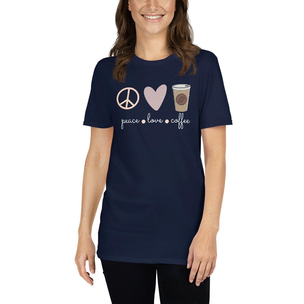 Peace.love.coffee unisex t-shirt