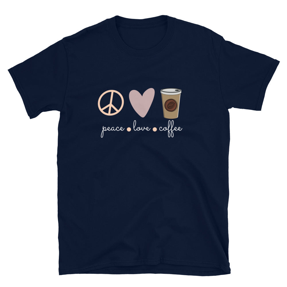 Love - Peace - Coffee unisex t-shirt