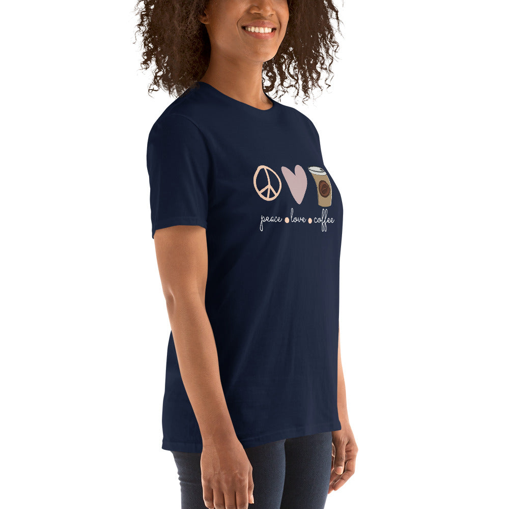 Love - Peace - Coffee unisex t-shirt