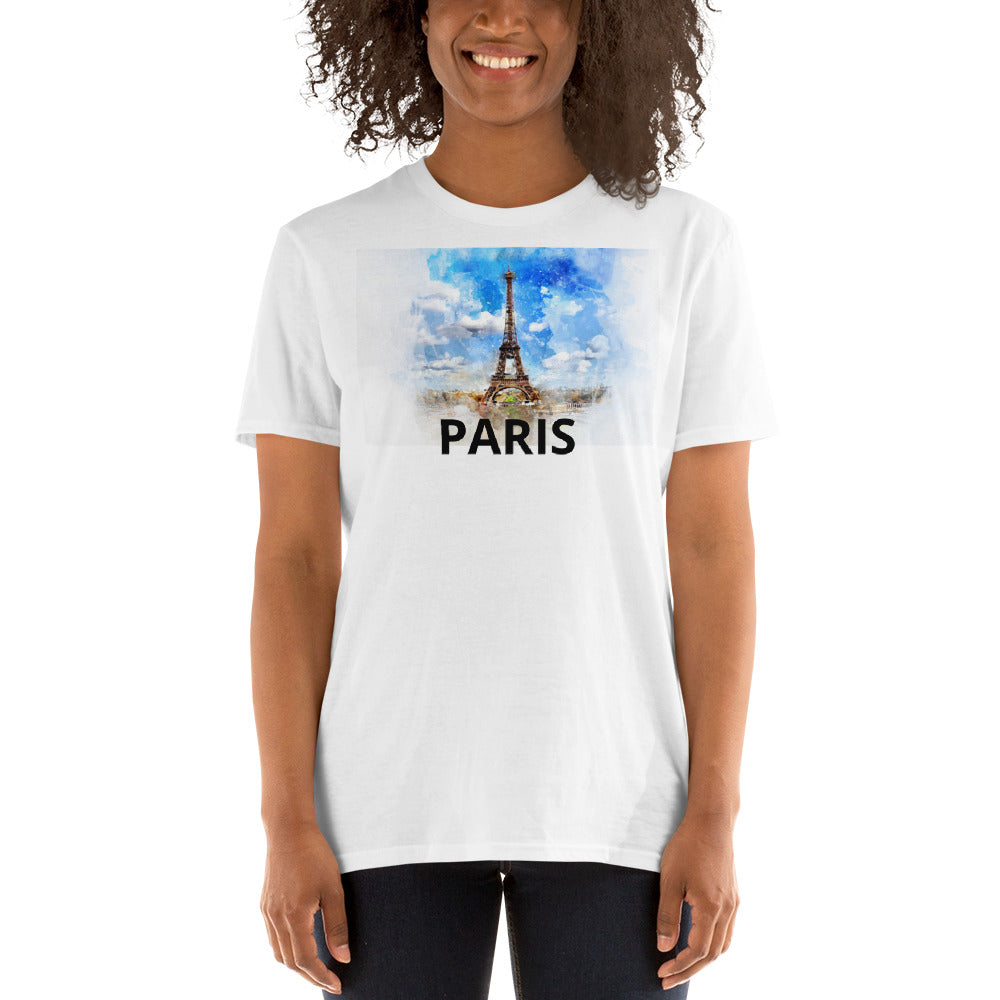 Paris, Short-Sleeve Unisex T-Shirt