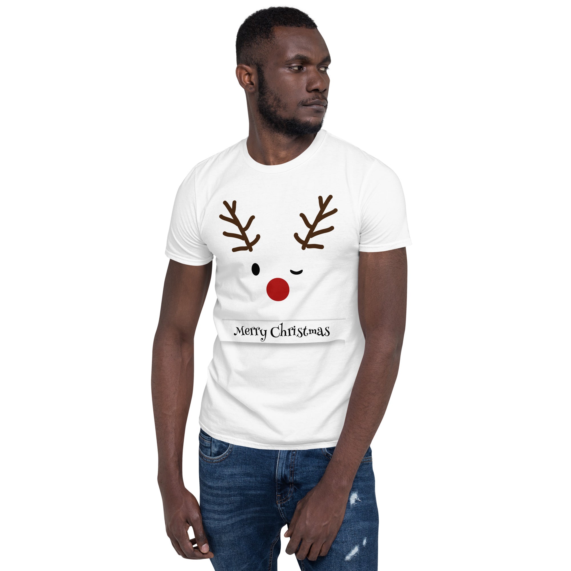 Reindeer, christmas, holy night, Short-Sleeve Unisex T-Shirt