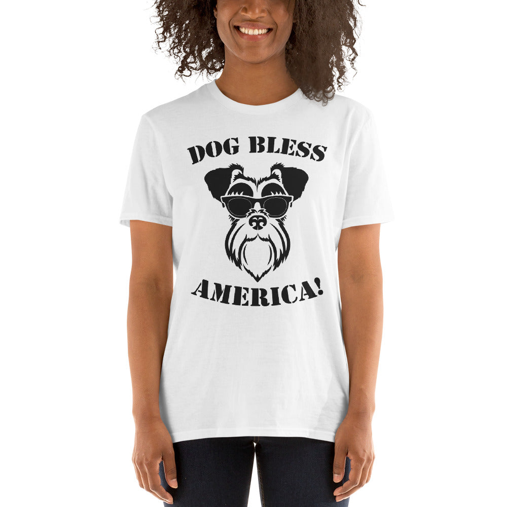 Dog bless america unisex t-shirt